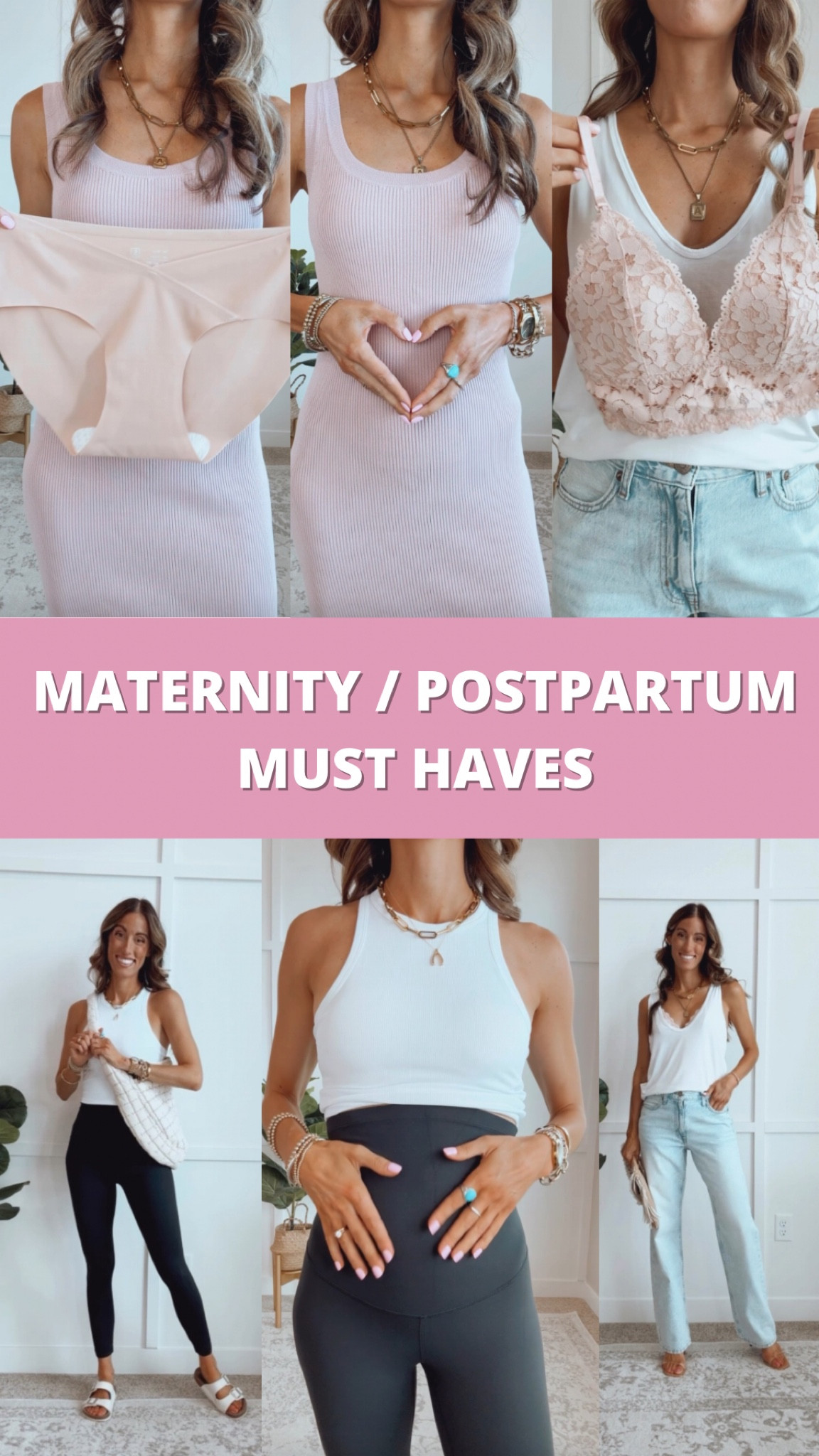 I’ve been living in these maternity must haves! Great for postpartum too! All are so comfy! Wearing my true to size in each. #bumpfriendly #nursingfriendly

#LTKFindsUnder50 #LTKStyleTip #LTKBump