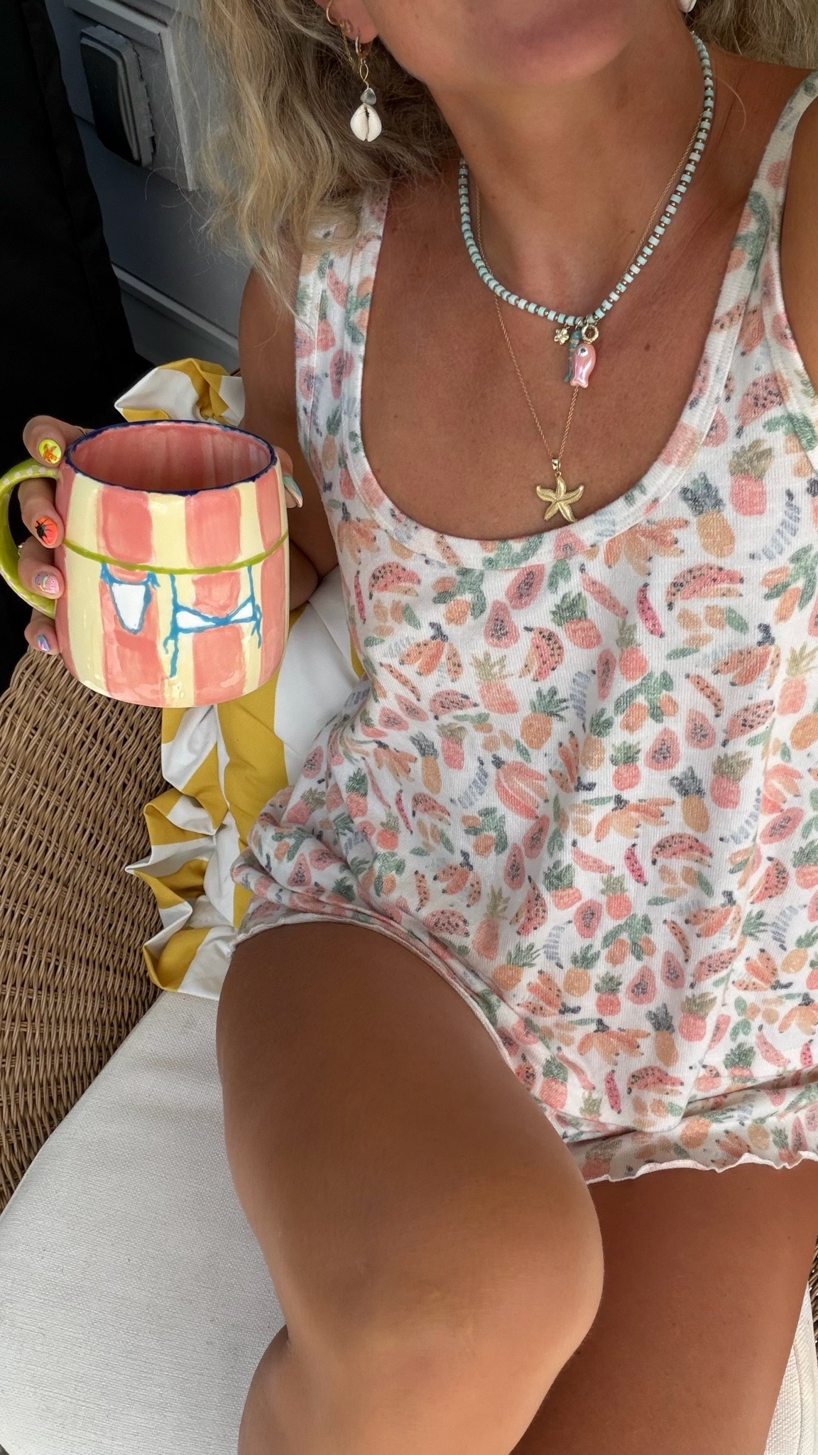fruit pjs for summer 🍓🍒🍊 my pjs aren’t available- I linked similar!

#LTKselfcare #LTKmorningroutine #LTKdayinmylife