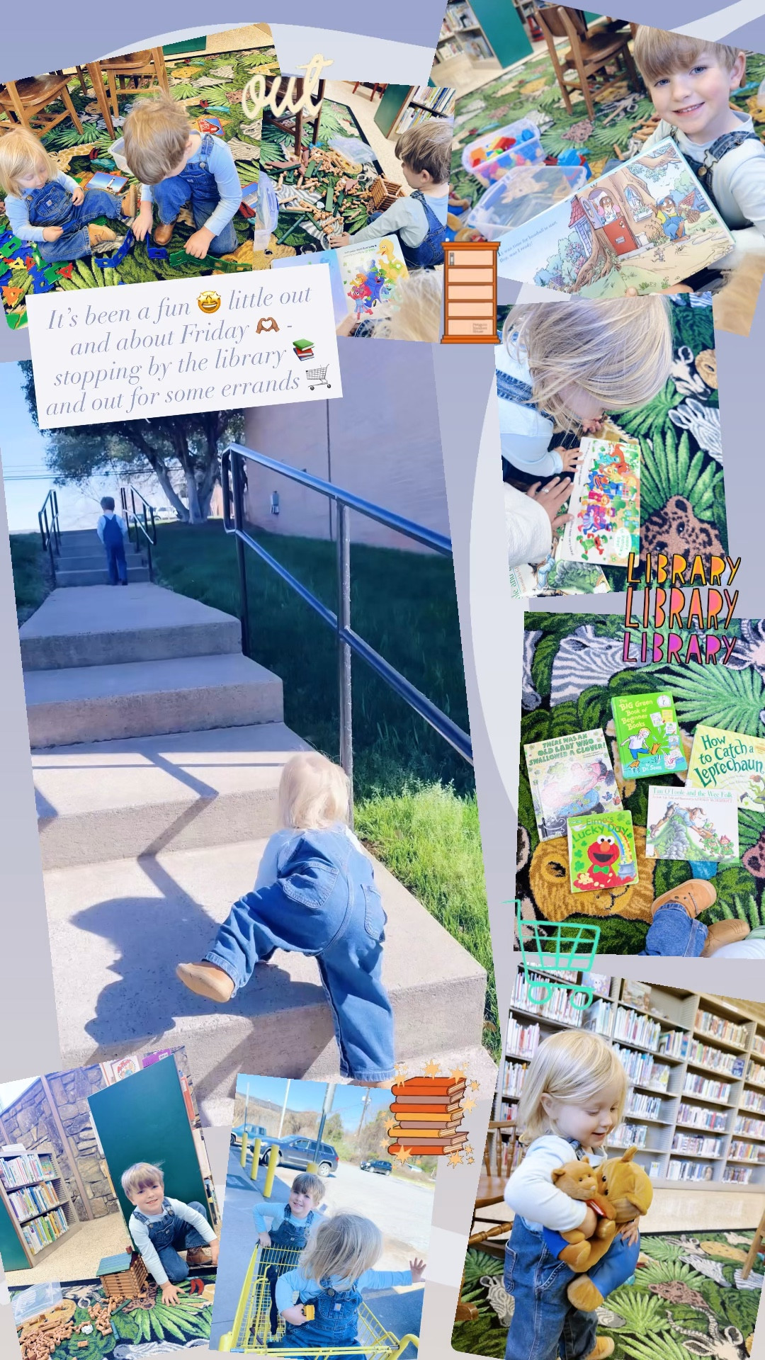 It’s been a fun 🤩 little out and about Friday 🫶🏽 - stopping by the library 📚 and out for some errands 🛒