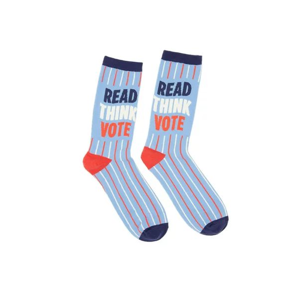 Read Think Vote Socks Small (Other) | Walmart (US)