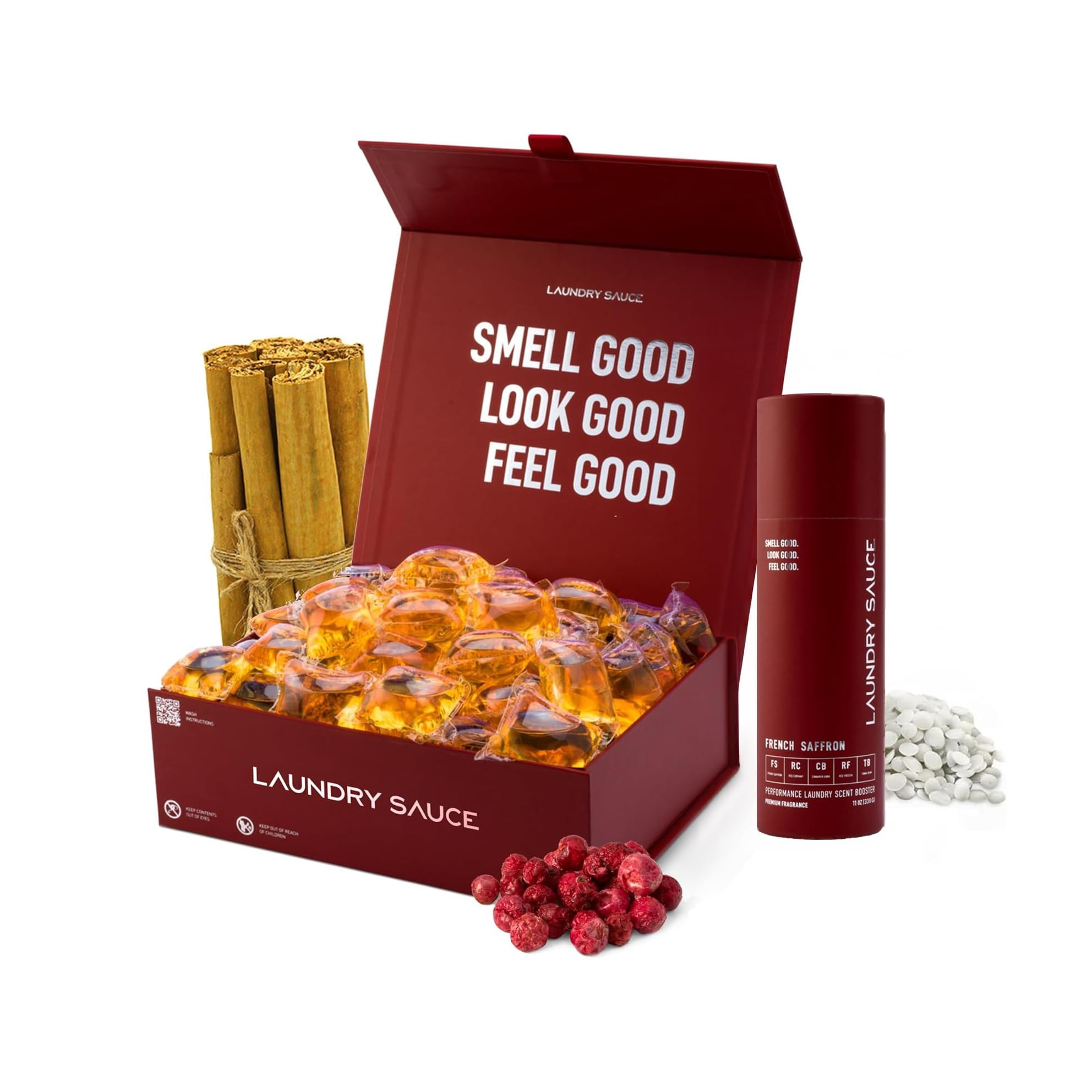 Laundry Sauce - Luxury Scented Laundry Detergent Pods & Scent Booster Bundle (French Saffron) - N... | Amazon (US)