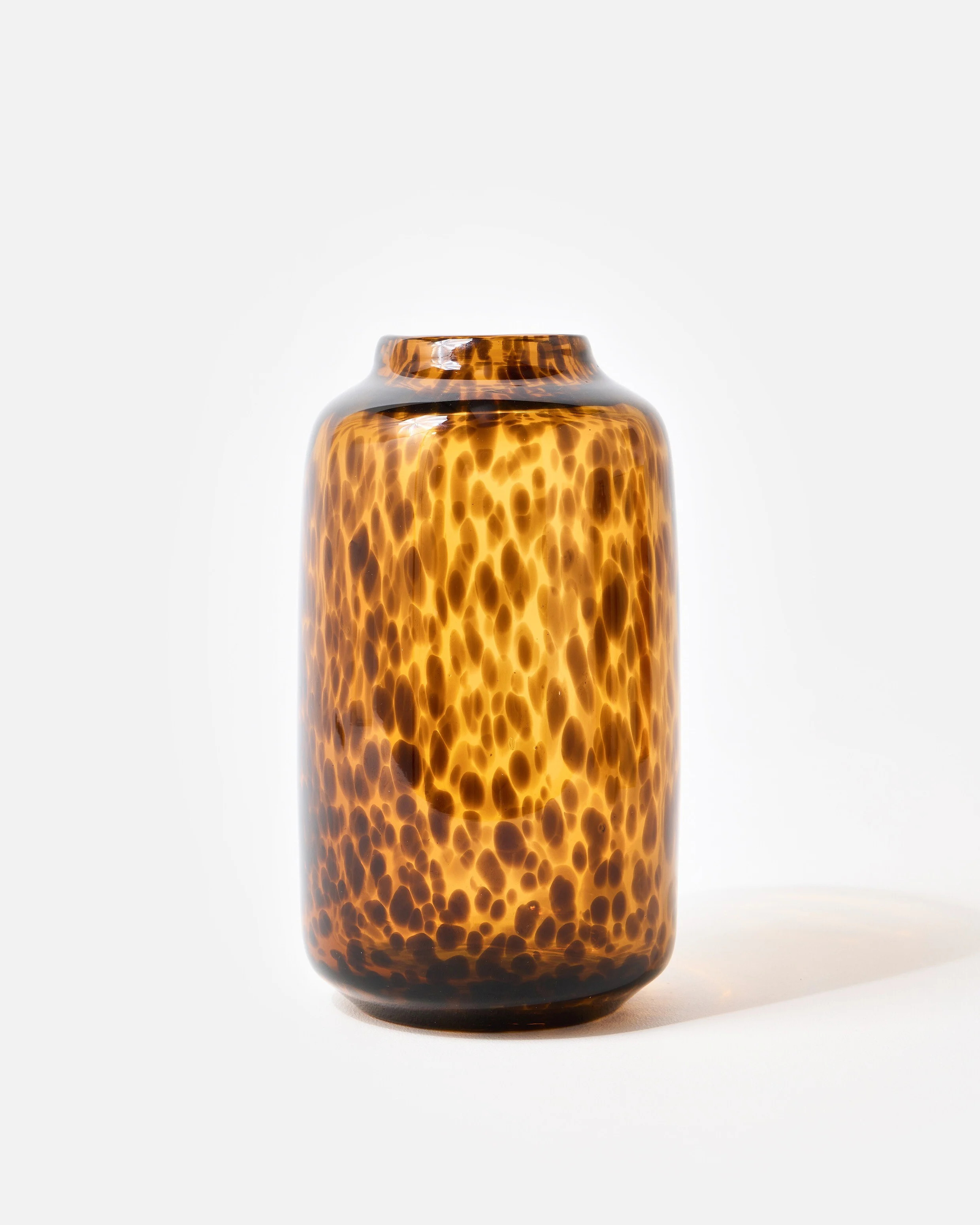 Padera Brown Speckle Glass Vase | Oliver Bonas (Global)