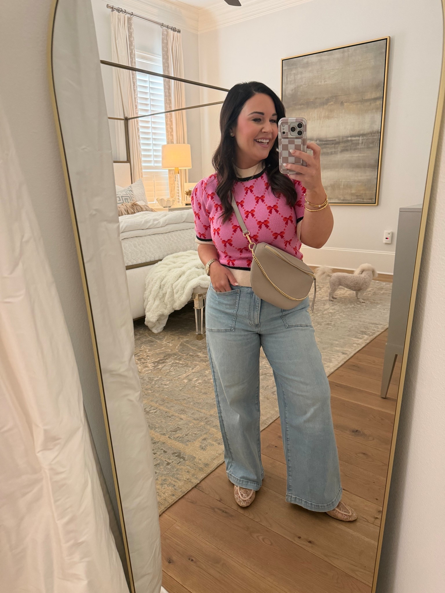 Valentines look for less!! 🩷💗
Amazon sweater for the win!!! 🥇 

#LTKgrwm #LTKValentine #LTKootd