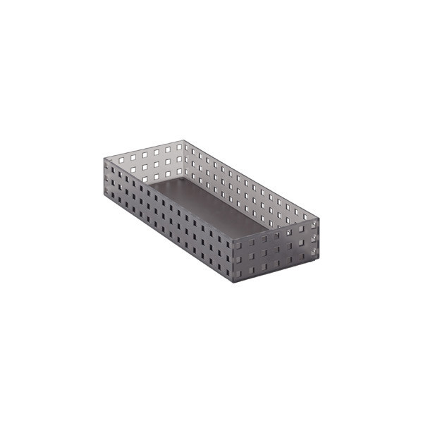 like-it Bricks 13-3/4" Medium Short Bin Smoke | The Container Store