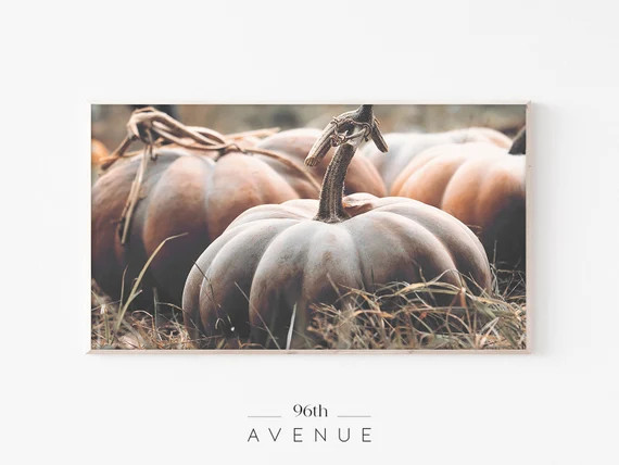 Pumpkins Frame Tv Art  Rustic Tv Wall Art  Frame Tv Art Fall - Etsy | Etsy (US)