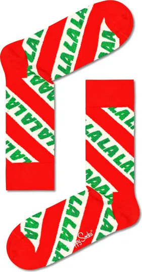 Fa La La La Cotton Blend Crew Socks | Nordstrom