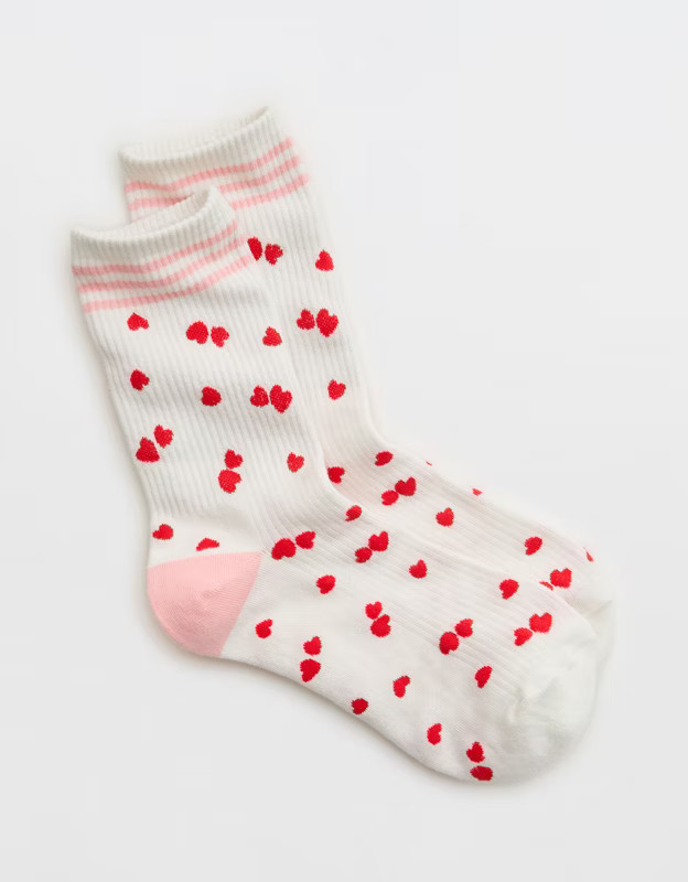 Aerie Ribbed Cotton Crew Socks | Aerie