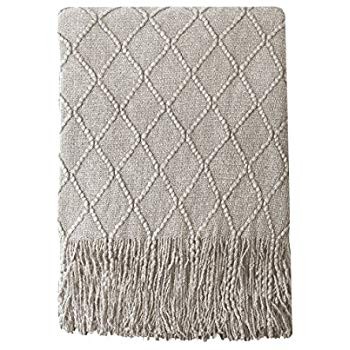 Bourina Sofa Couch Throw Beige, 50"x60", | Amazon (US)