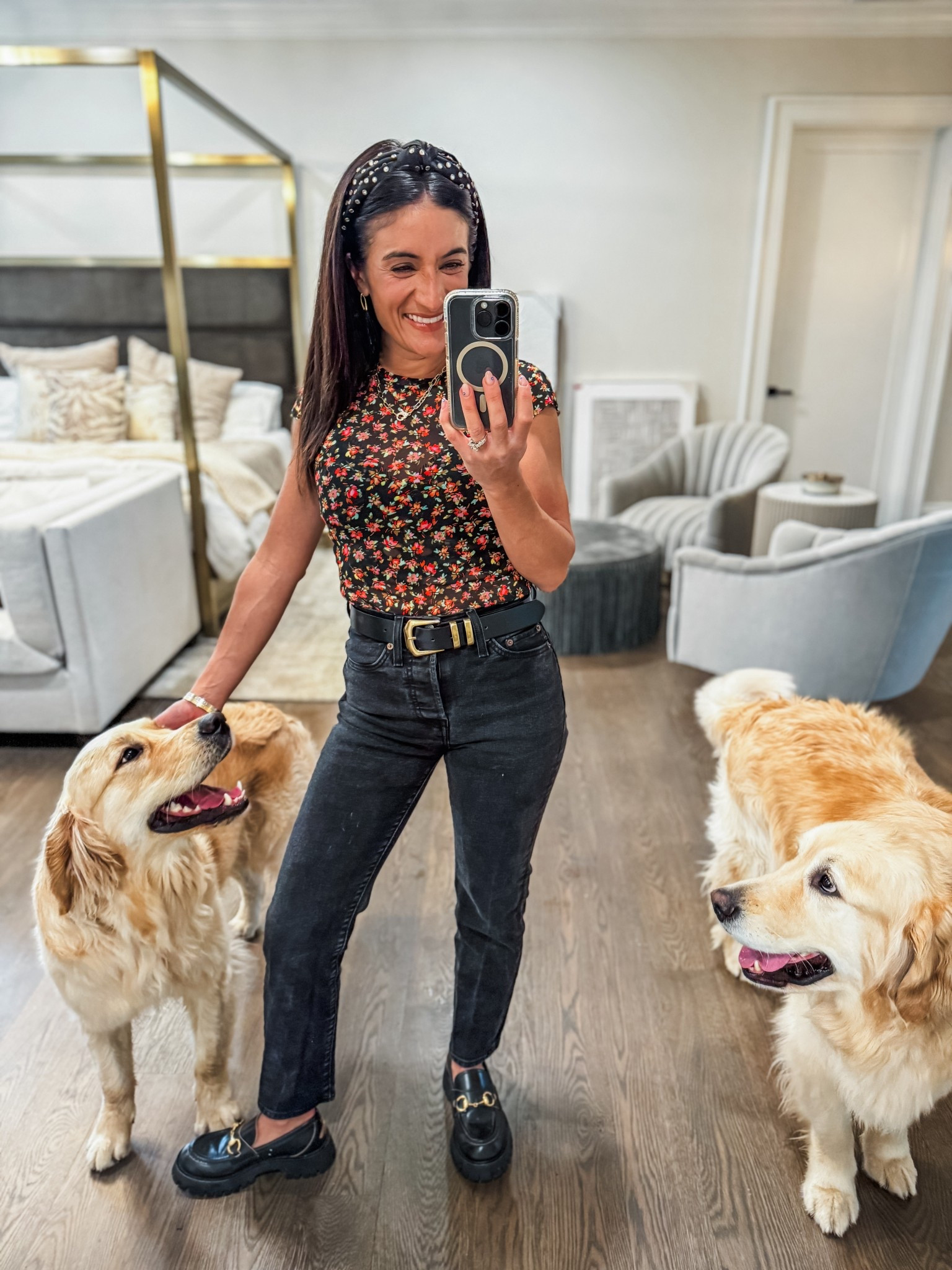 mesh top | Levi’s jeans | headband | loafers | gucci | Nordstrom

#LTKPetite #LTKOver40 #LTKFindsUnder50