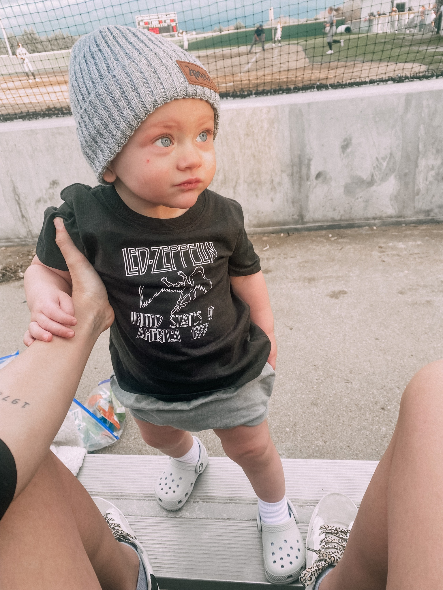 Baby boy ootd 
toddler outfit inspo 
baby band tee 
boy clothes 
target crocs kids beanie 

#LTKbaby #LTKSeasonal #LTKfamily