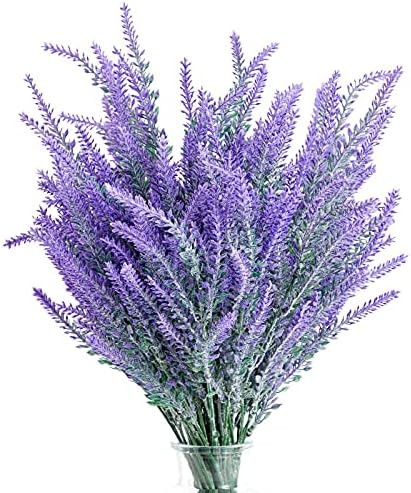 12 Bundles Artificial Lavender Flowers, Purple Plant Bouquets for Wedding, Decorations, Farmhouse Ho | Amazon (US)