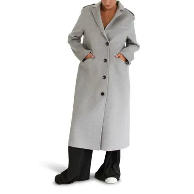 Belle & Bloom Tainted Love Longline Coat in Grey Marle at Nordstrom, Size Small Au | Nordstrom