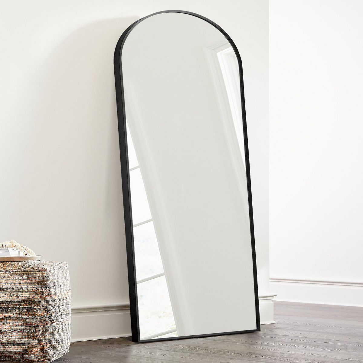 Kenda Large Arched-Top Full Length Floor Mirror Standing or Leaning Against Wall for Bedroom - Th... | Target