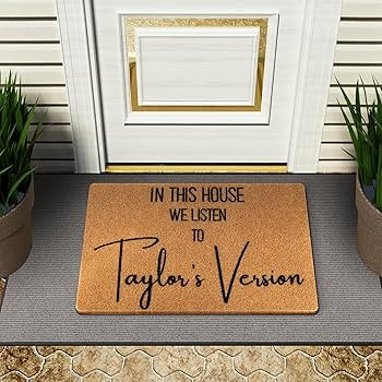 Dripykiaa Swiftie Welcome Door Mat 30'' x 17'' Front Door Mat with Anti-Slip Backing Indoor & Out... | Amazon (US)