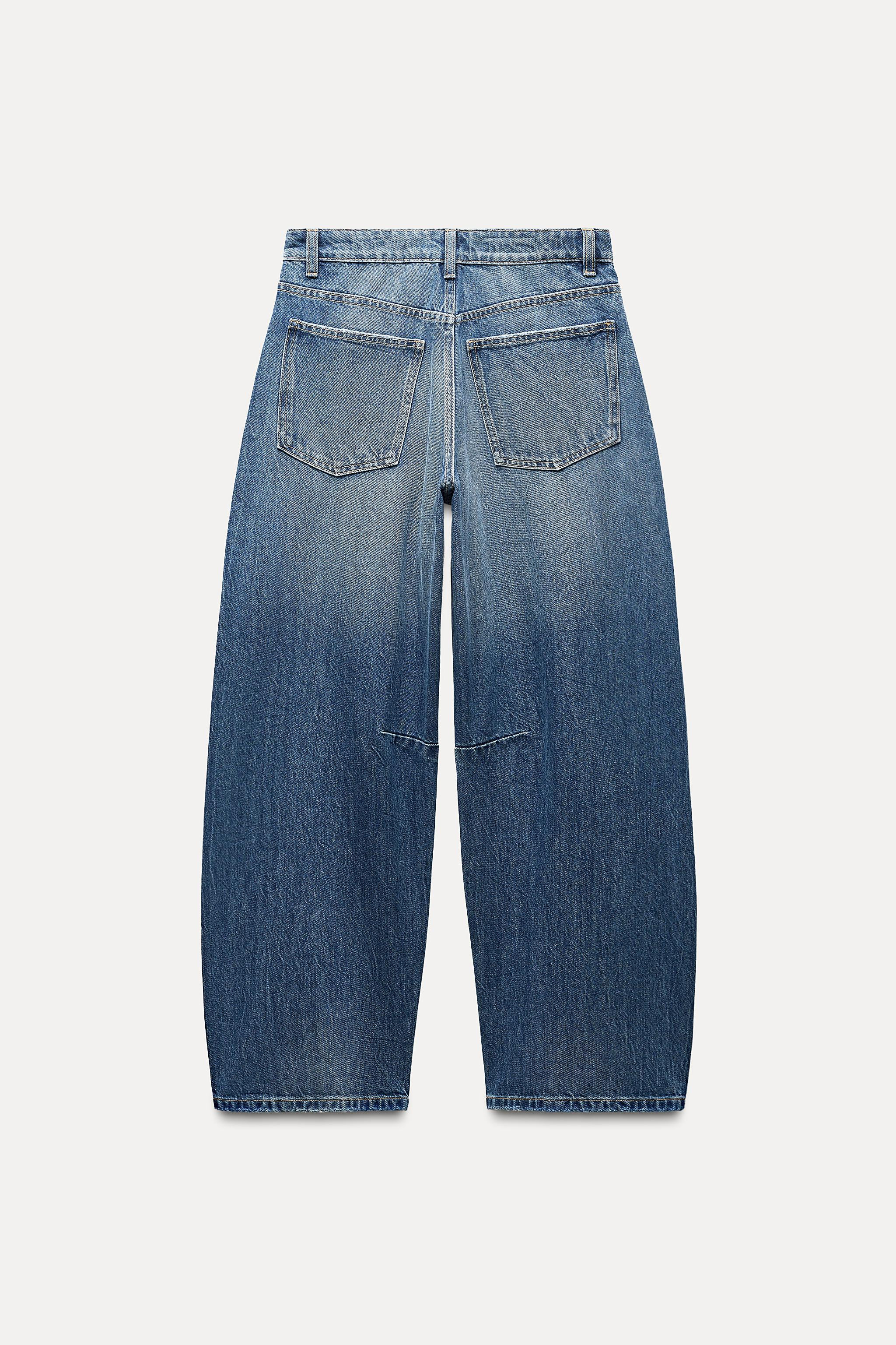 TRF MID-RISE BAGGY BALLOON JEANS | Zara Canada