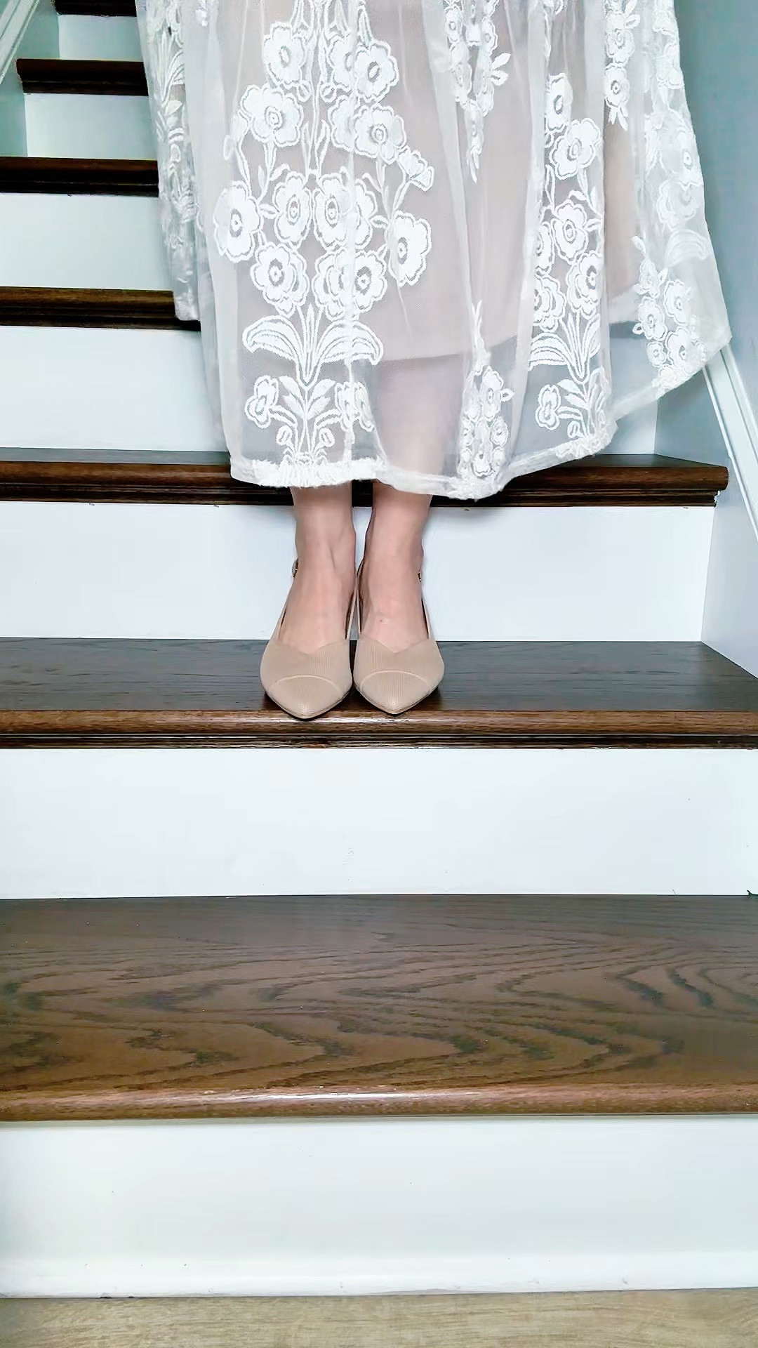 Walkable kitten heels I’ve been reaching for lately. Lightweight knit upper, cushioned insole, and adjustable slingback make them feel really wearable for everyday outfits.

#LTKOver40 #LTKgrwm #LTKootd