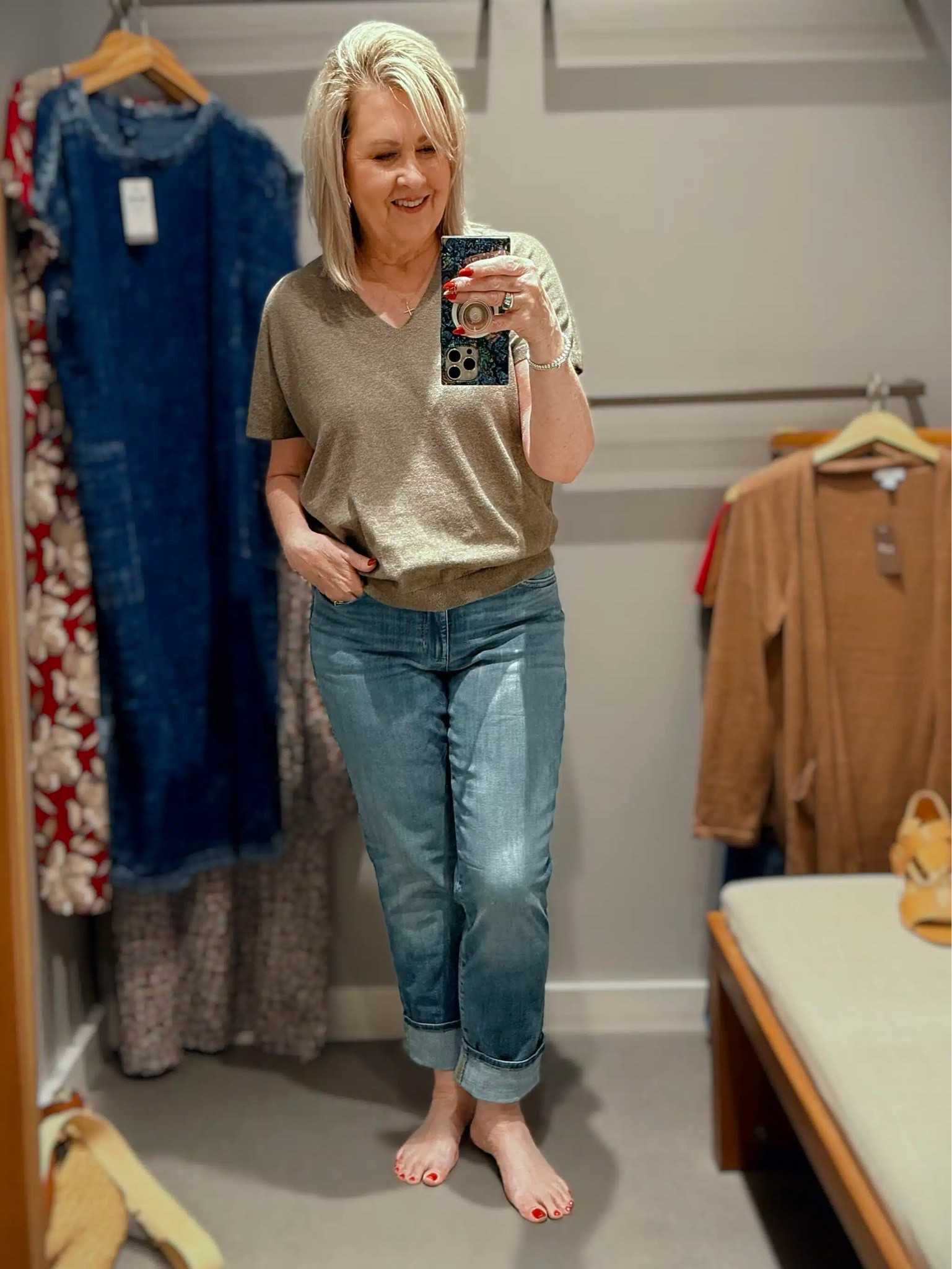 J Jill Labor Day finds! Another casual outfit idea. My cotton cashmere top is a size small and my denim jeans are size 8.

#LTKOver40 #LTKSaleAlert #LTKWorkwear