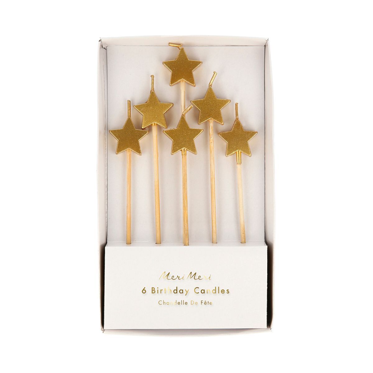 Meri Meri Gold Star Candles (Pack of 6) | Target