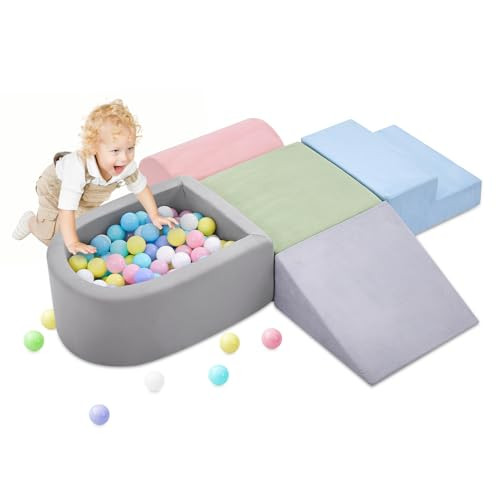 Climbing Toys for Toddlers 1-3, Foam Climbing Blocks and Ball Pit for Baby, 5-Piece Soft Foam Toddlers Climbing Toys,Climbing Crawling Toys Soft Foam Blocks Activity Play Set(Balls not Included) | Amazon (US)