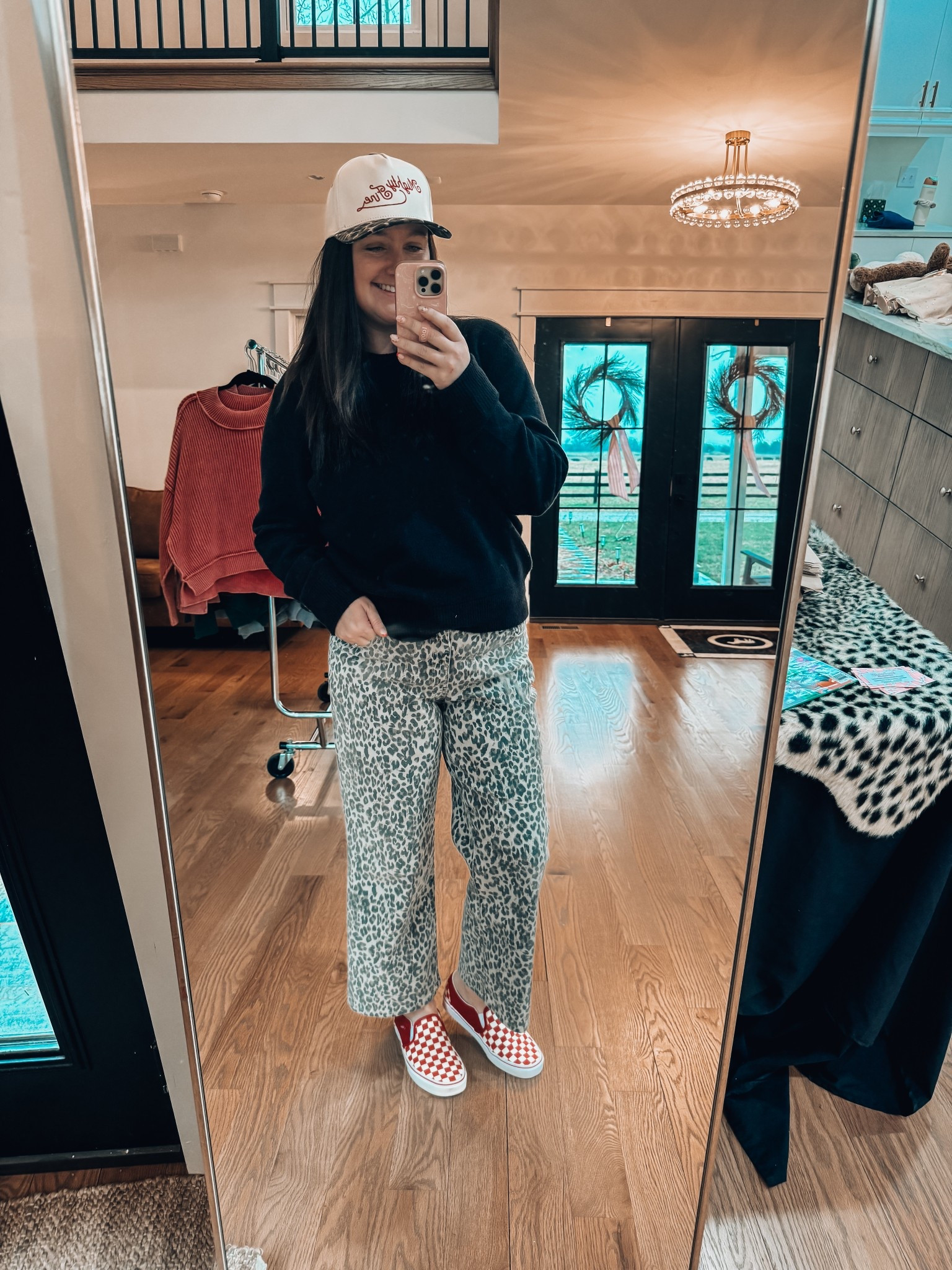 Leopard Print Pants • Winter Outfit

#LTKdayinmylife #LTKHoliday #LTKootd