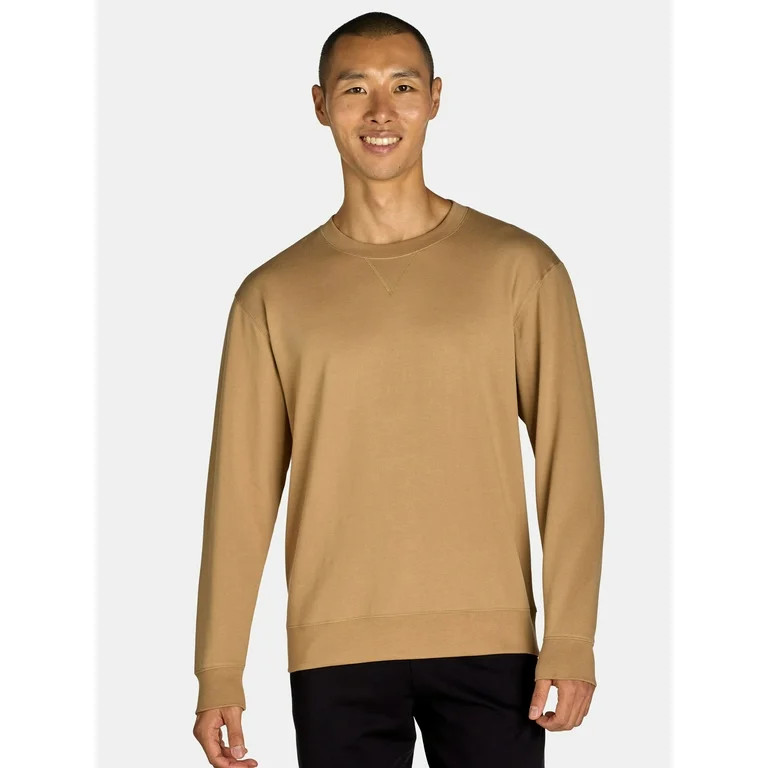Athletic Works Men's & Big Men's Fleece Crewneck Sweatshirt, Sizes XS-3XL | Walmart (US)