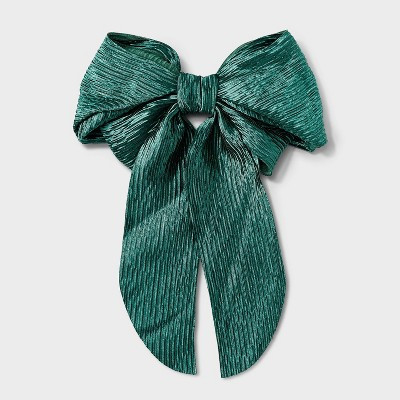 Crinkle Satin Hair Bow Barrette - A New Day™ | Target