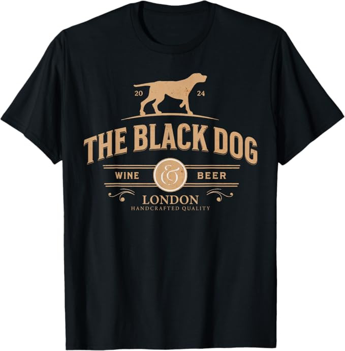 Womens Girls Retro Black Dog Club Old Habits Est 2024 T-Shirt | Amazon (US)