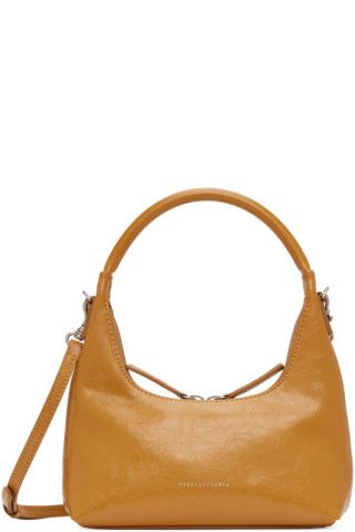 Orange Mini Leather Shoulder Bag | SSENSE