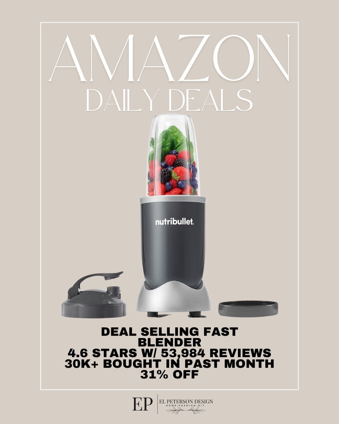 Amazon Daily Deals
Blender 

#LTKHome #LTKSaleAlert