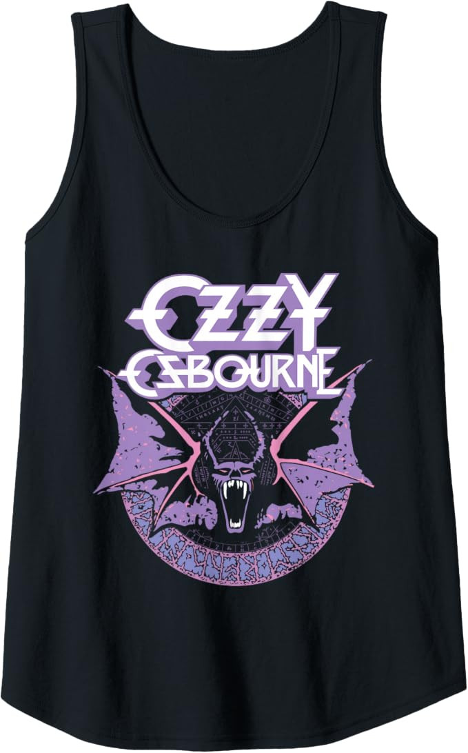 Ozzy Osbourne - Pastel Bat Tank Top | Amazon (US)