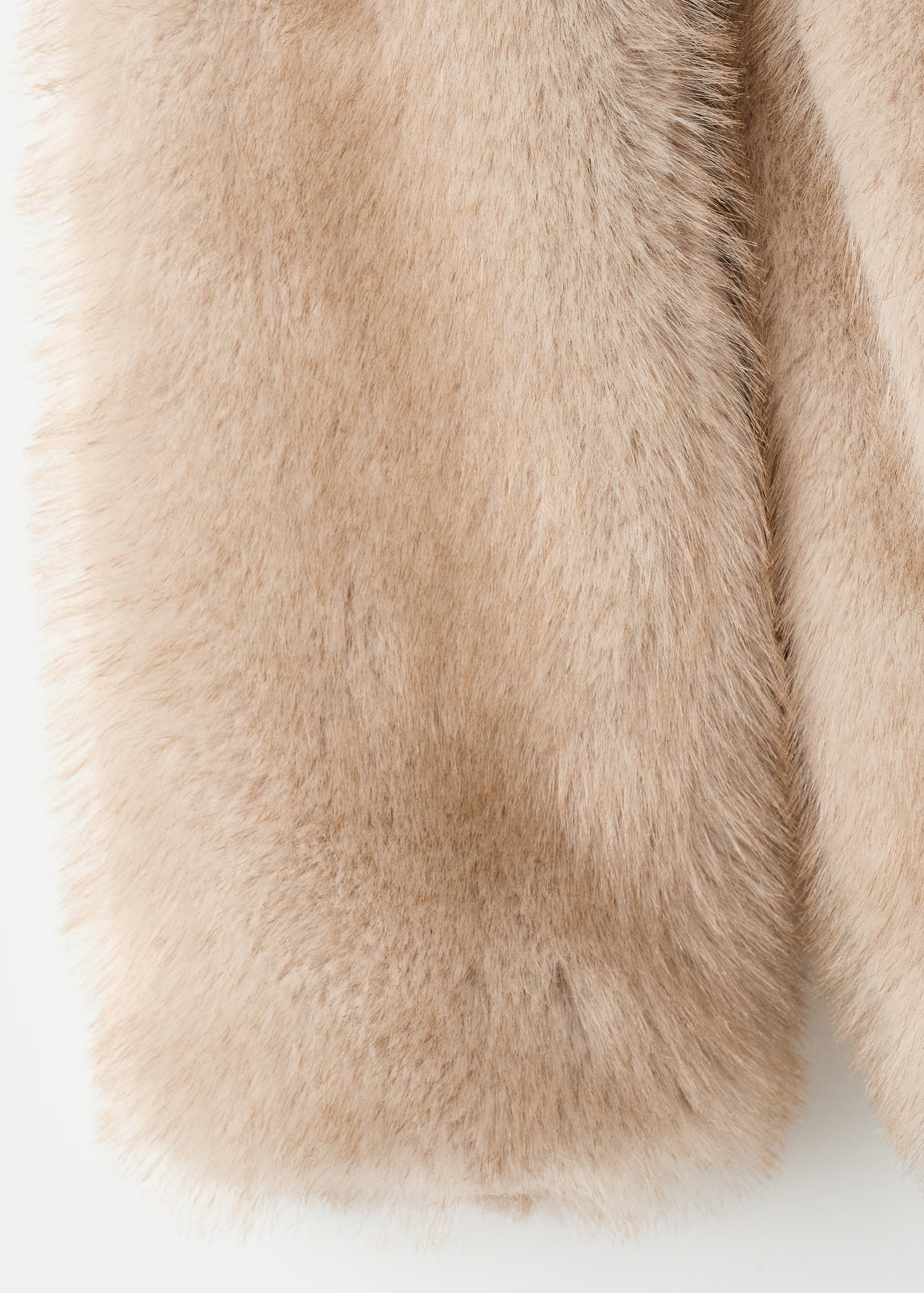 Fur-effect coat with buttons - Women | MANGO United Kingdom | MANGO (UK)