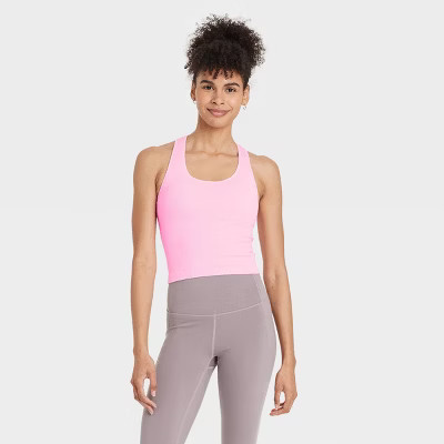 Women's Seamless Racerback Ribbed Tank Top - All In Motion™ | Target