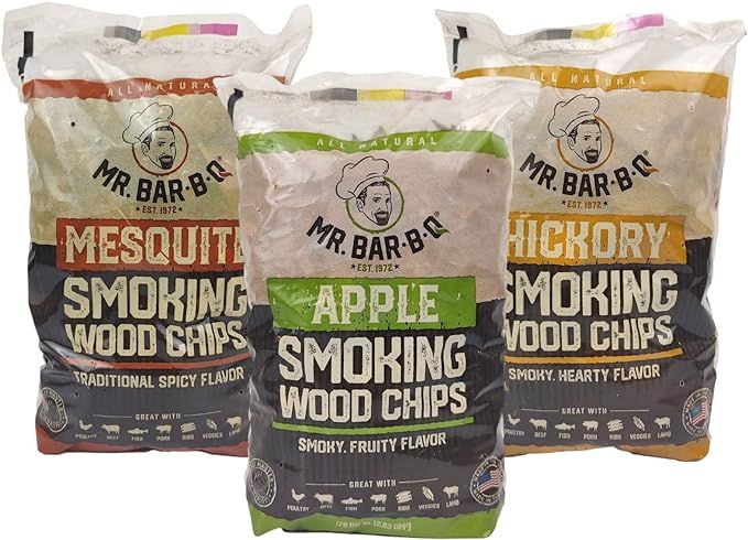 Mr. Bar-B-Q Hardwood Smoking Chips Variety Pack | 3 Different Flavors | Experience All The Flavor... | Amazon (US)