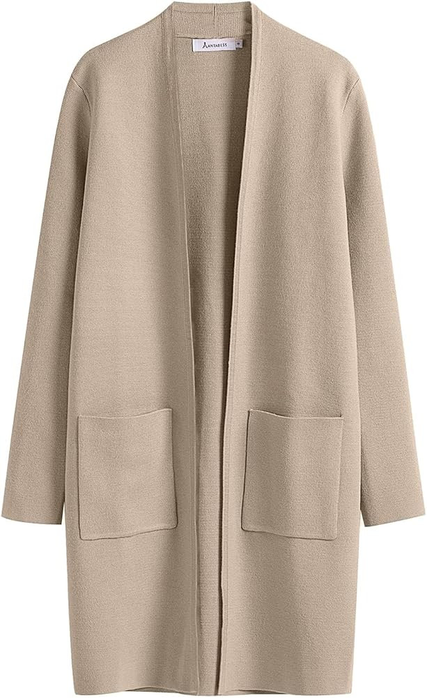 ANRABESS Cardigan Sweater for Women Casual 2024 Fall Fashion Coat Long Sleeve Open Front Knit Coa... | Amazon (US)