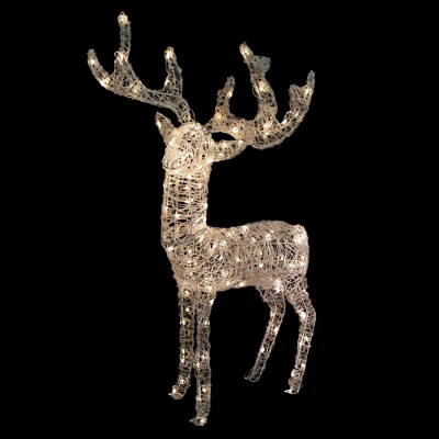 Northlight LED Lighted Commercial Grade Acrylic Reindeer Outdoor Christmas Decoration - 46.5" - W... | Target