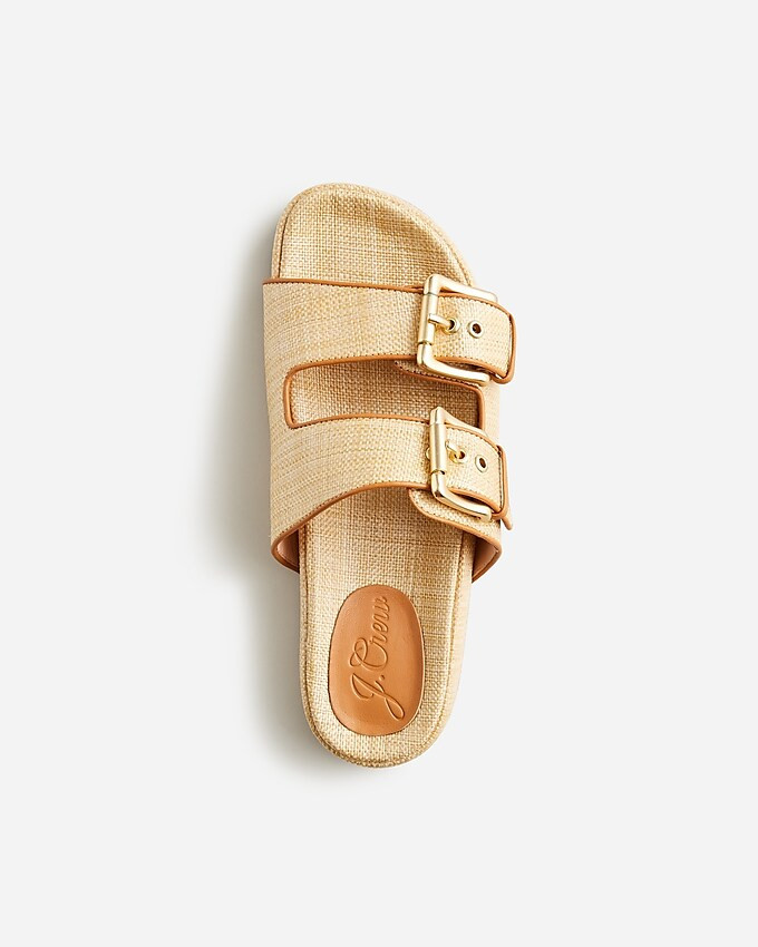 Two-strap woven buckle sandals | J. Crew US