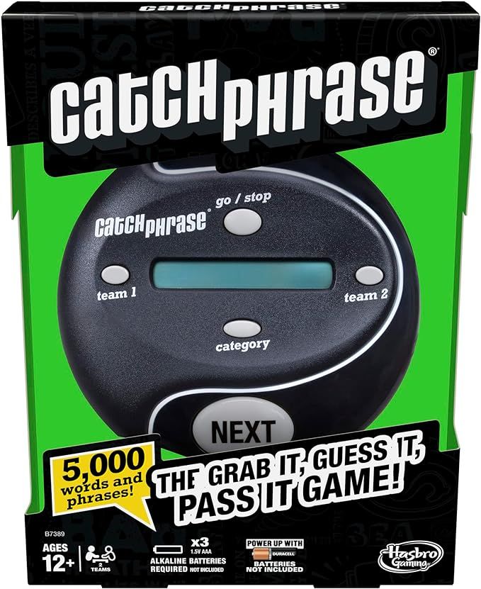 Hasbro Gaming Catch Phrase Game, Handheld Electronic Games, Frustration-Free Packaging, or Stocki... | Amazon (US)