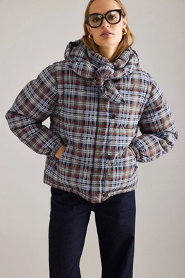 Damson Madder Pearl Hooded Puffer Jacket | Anthropologie (UK)