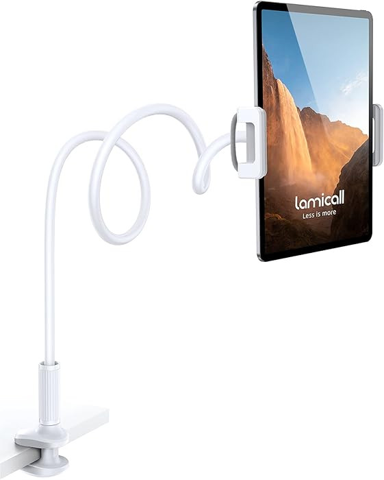 Lamicall Gooseneck Tablet Mount Holder for Bed Flexible Tablet Arm Clamp for Bed, as Gifts Compat... | Amazon (US)