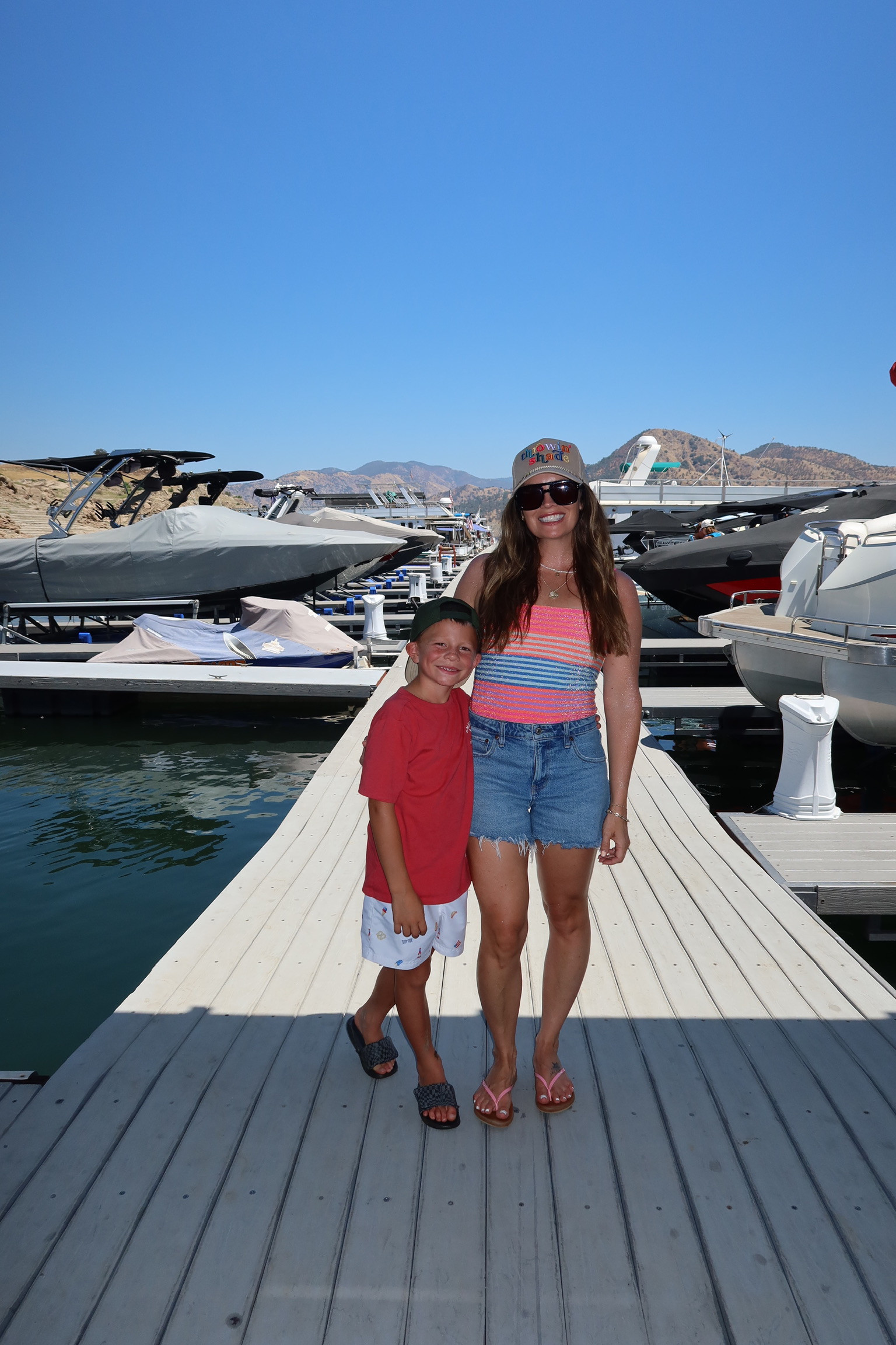 Day at the dock 🩷

summer outfits, swim, denim, jean shorts, sandals, california, britt horton 

 #LTKootd