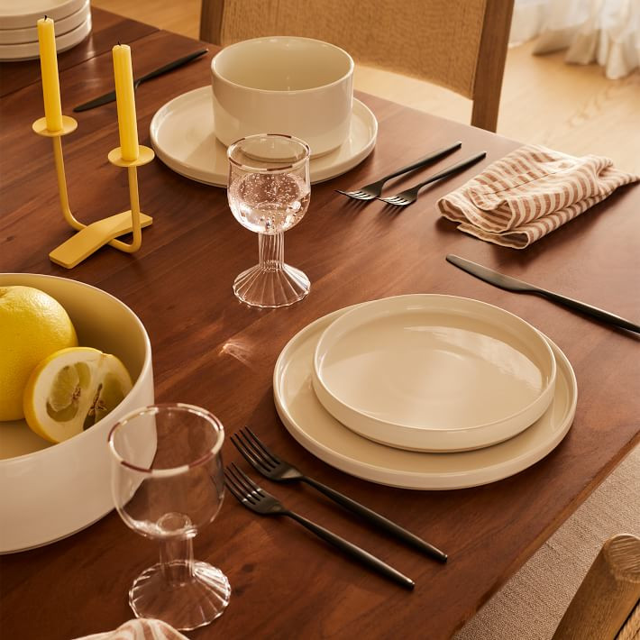 Straight-Sided Stoneware Dinner Plate Sets | West Elm (US)
