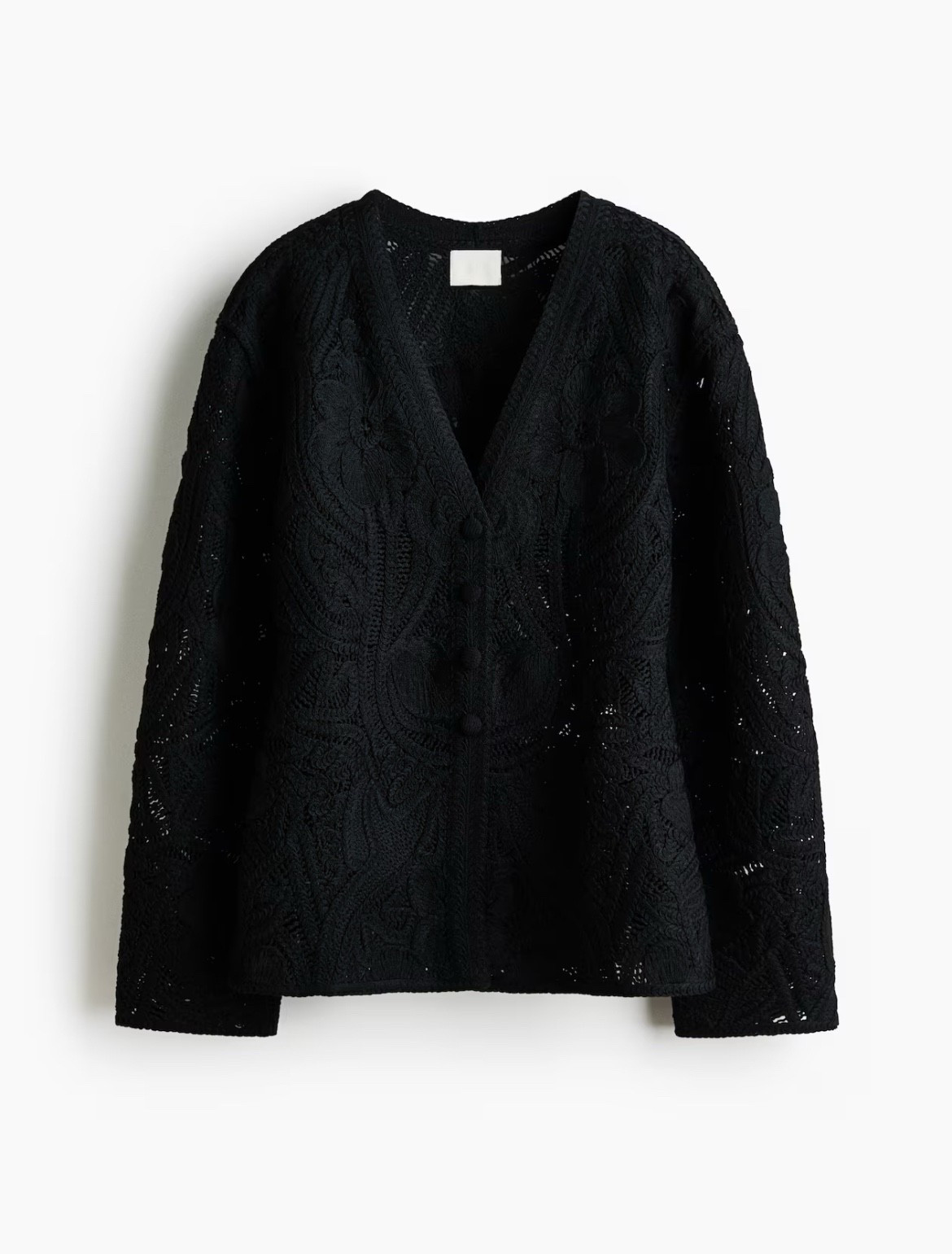 Black crochet look cardigan 

#LTKSeasonal