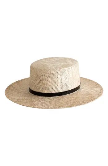 Women's Janessa Leone Mason Straw Hat - Ivory | Nordstrom