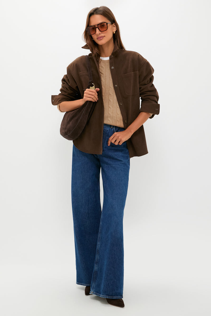 Brown Corduroy Fleece Lined Banks Shirt Jacket | Tuckernuck (US)