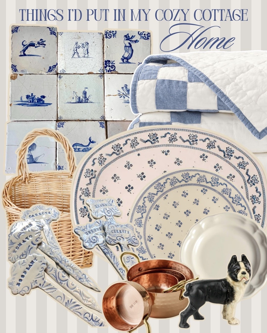 things on our cozy cottage wishlist: lots of copper, brass, and cozy quilts 🪿🐑 #cozycottage #nancmeyers

#LTKHome #LTKFindsUnder50 #LTKSeasonal