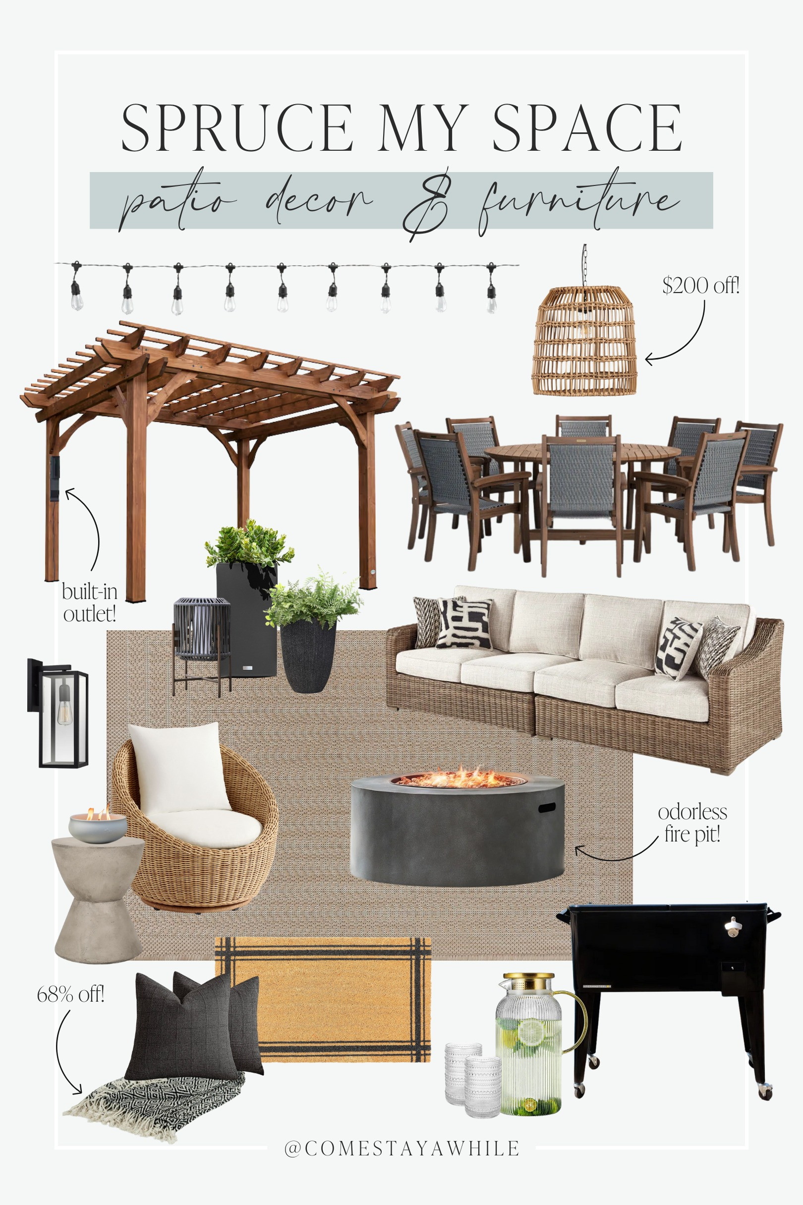 Welcome back to Spruce My Space! A series where I take pictures of your space and design them as if they were mine! 

Patio Decor | Patio Furniture | Outdoor Furniture | Outdoor Decor | Outdoor Living | Outdoor Dining

Come Stay Awhile, Spruce My Space, Amanda Vernaci 

 

#LTKHome