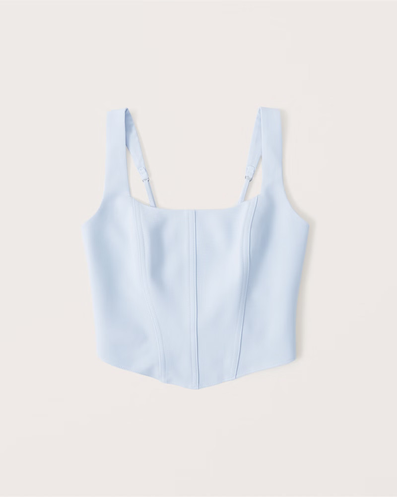 Scoopneck Corset Top | Abercrombie & Fitch (US)