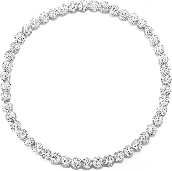 Baseball Beaded Chain Necklace for Men,Bling Ice Collection Baseball Necklace Gifts for Boys,Diam... | Amazon (US)