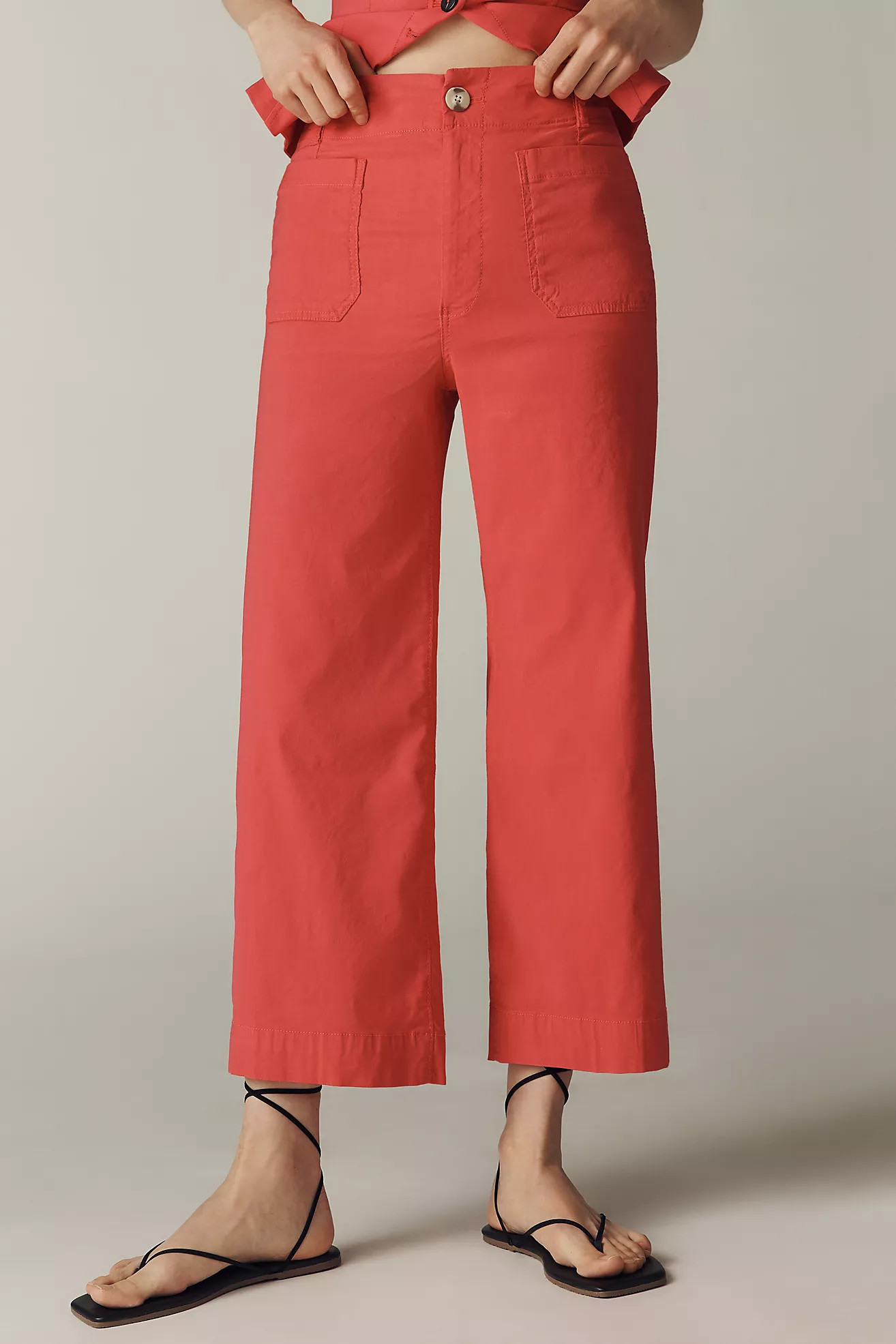 The Colette Crop Wide-Leg Pants by Maeve | Anthropologie (US)