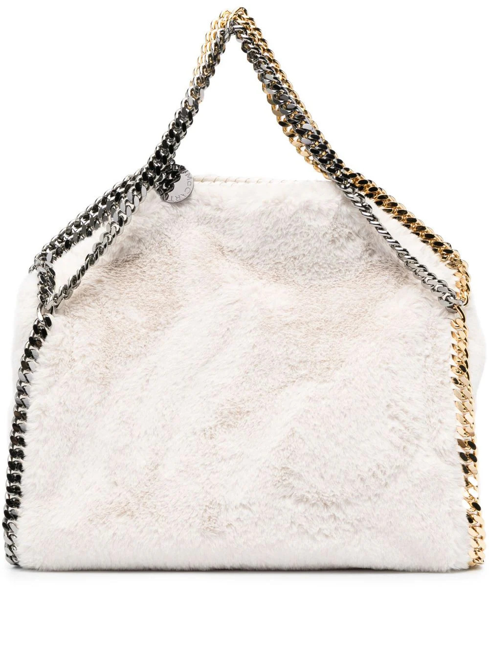 Stella McCartney Falabella faux-fur tote bag - Neutrals | Farfetch Global
